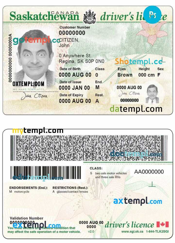 Denmark driving license template in PSD format, fully editable (19972013) by Doctempl Medium