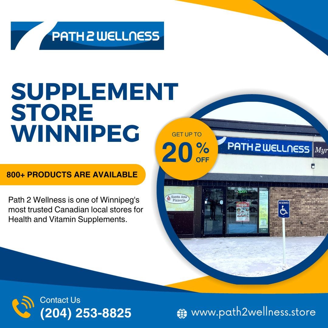 Supplement stores in Winnipeg Path 2 Wellness Medium