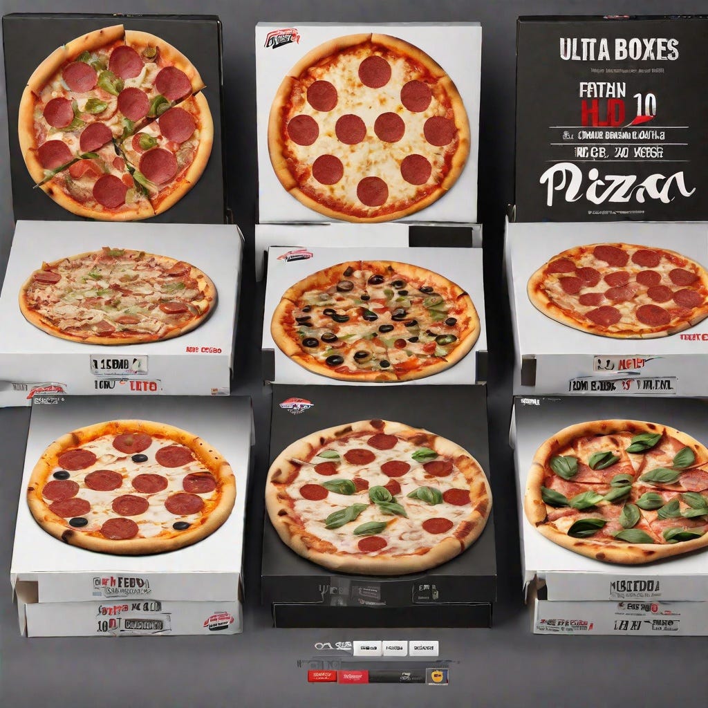 12 inch Pizza Boxes With Window Pizzatle Medium
