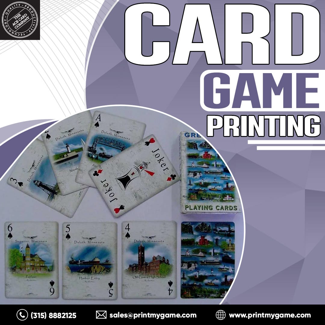 Custom Game Card Printing Print My Game (THE ACE CARD COMPANY) Medium