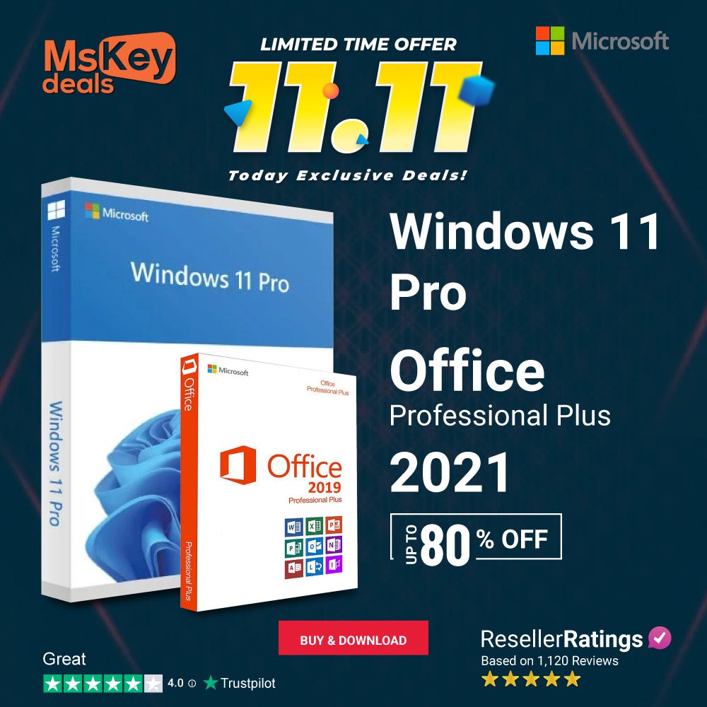11.11 Hot Deals in the Year 2023 — Microsoft Product Key by