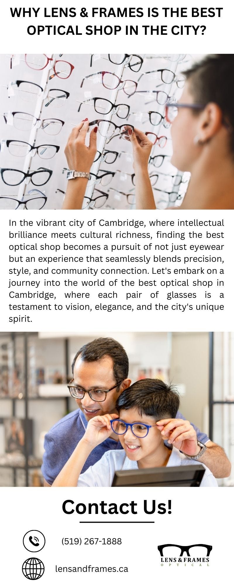 Clear Vision Hub Cambridge Eye Exam Excellence Lens and Frames Medium