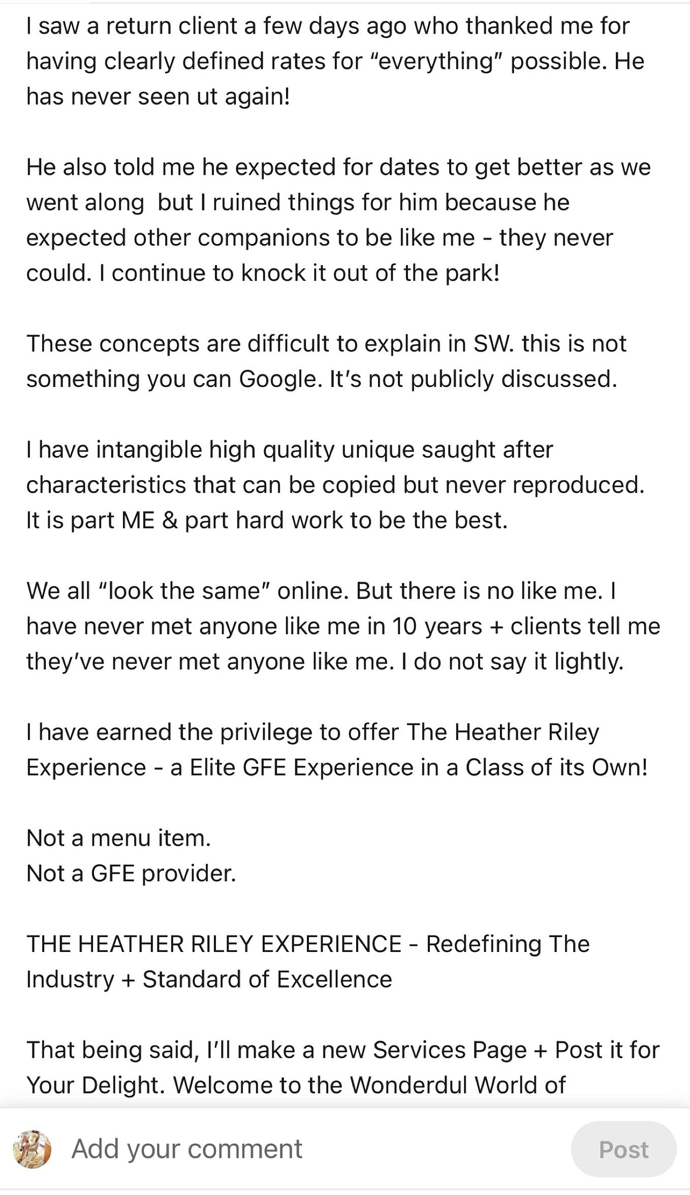 You silly girl. you are never gonna know where a hooker lives. 🤣 when