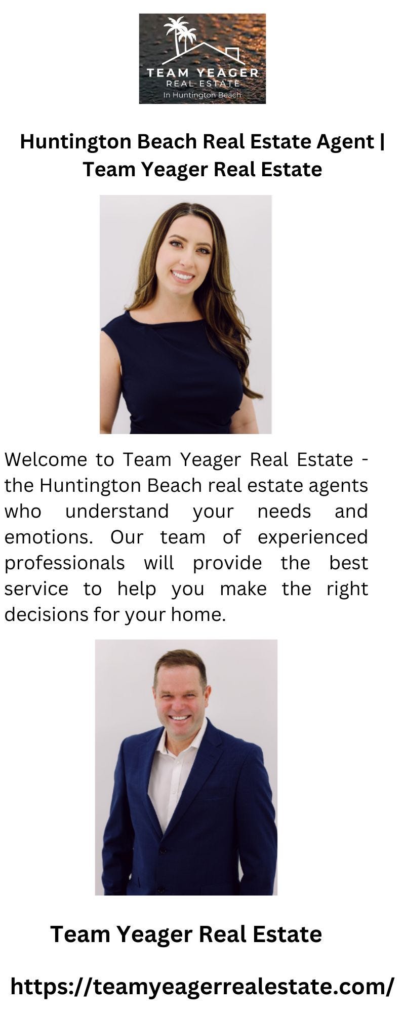 Huntington Beach Ca Realtors Team Yeager Real Estate teamyeager
