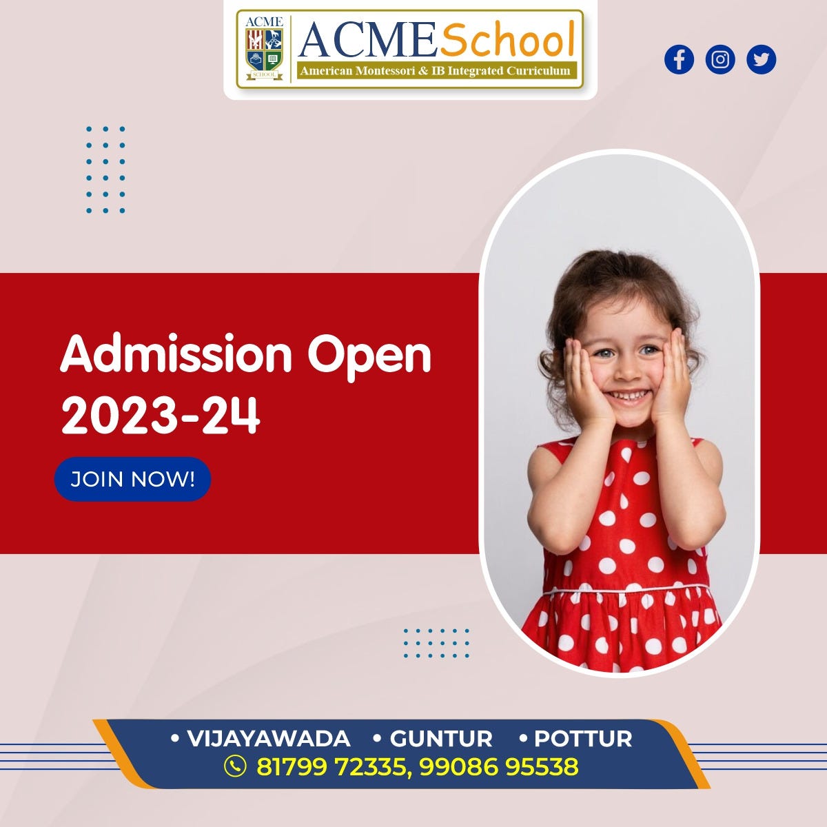 International Schools in Guntur Acme School Medium