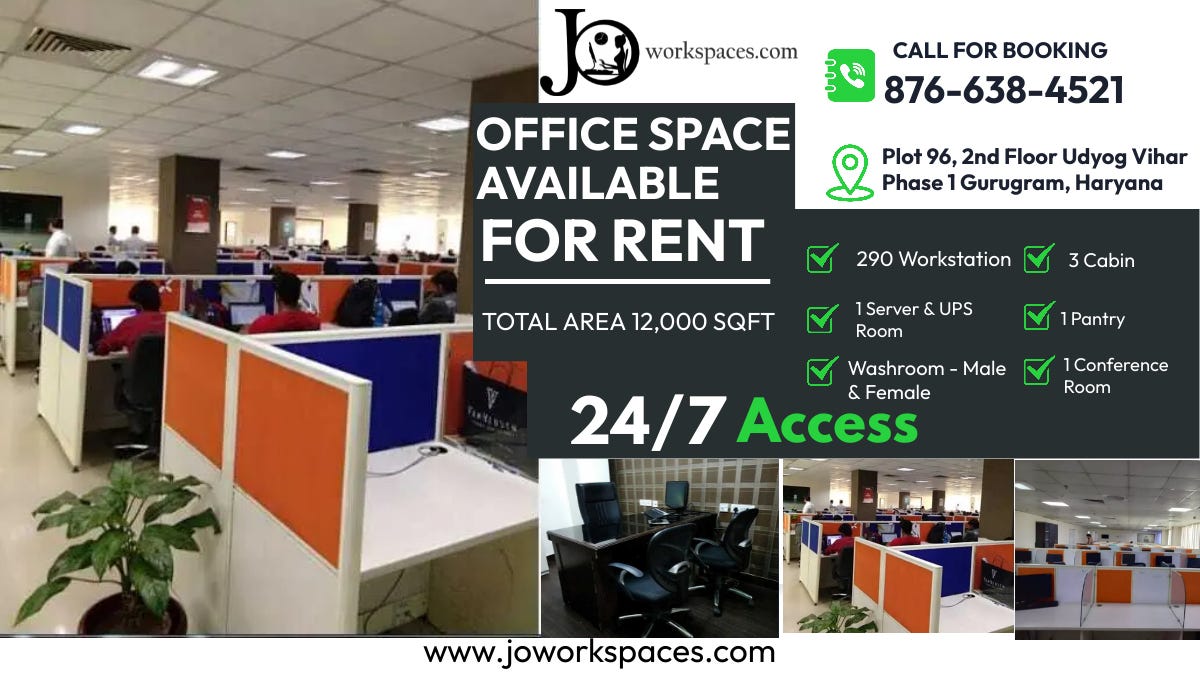 Best Office Space for Rent in Gurgaon Joworkspaces Joworkspaces