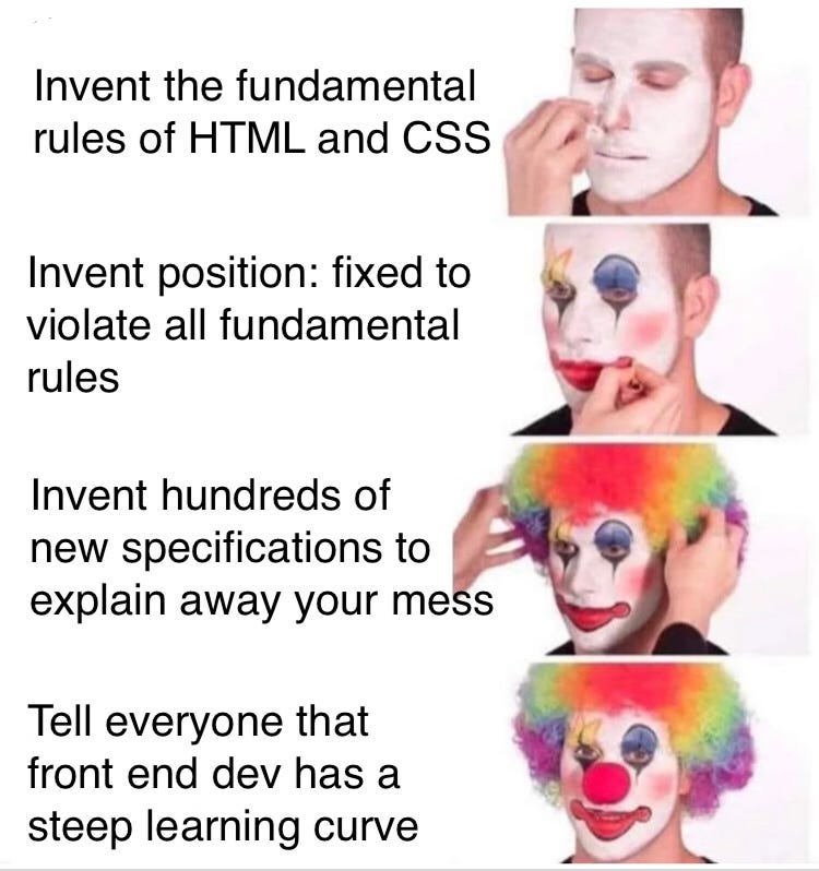 There is no box model in CSS — and this is why HTML tables are a