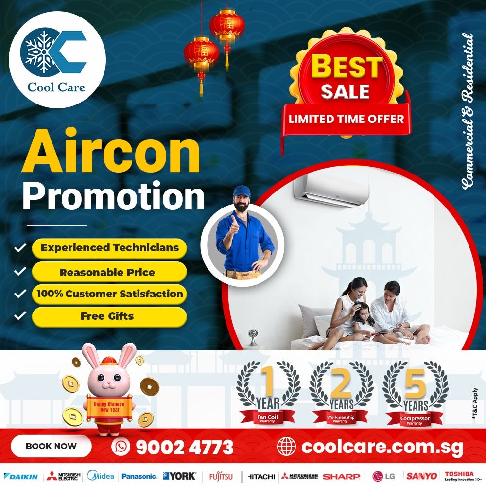 Daikin Aircon Daikin aircon Promotion Singapore 2023 by Cool care