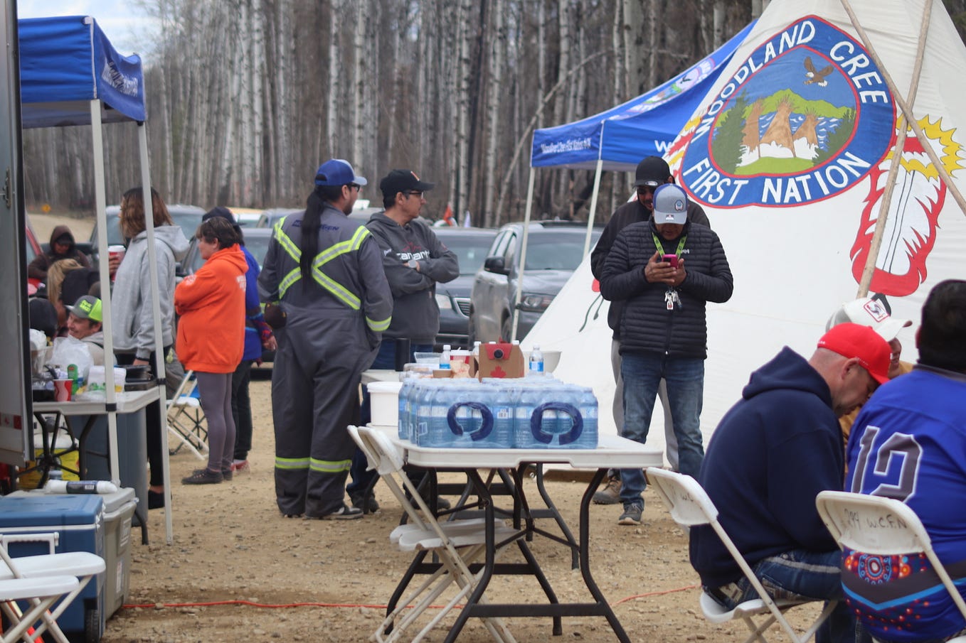 Woodland Cree First Nation Served with Injunction at Camp by Susan V