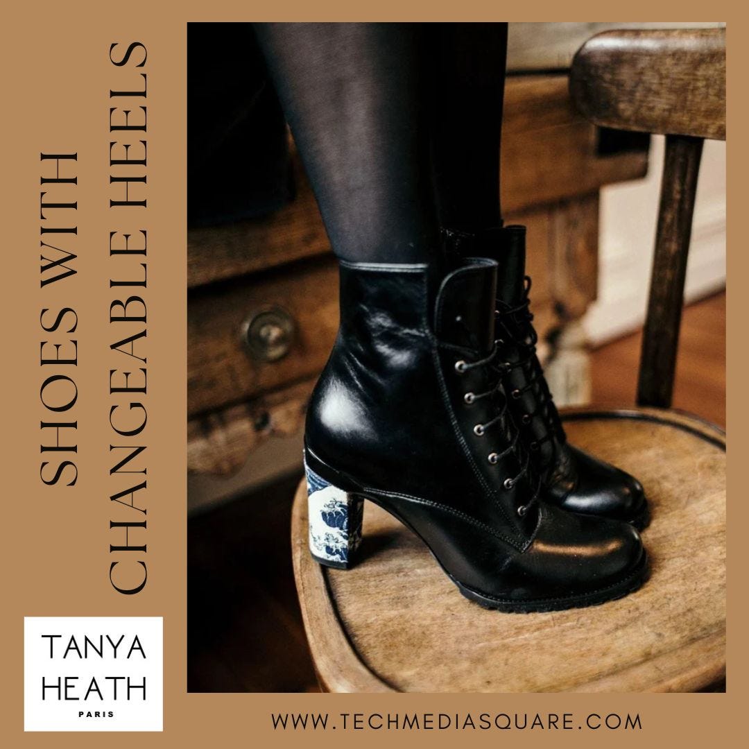 Shoes With Interchangeable Heels Tanya Heath Paris Medium