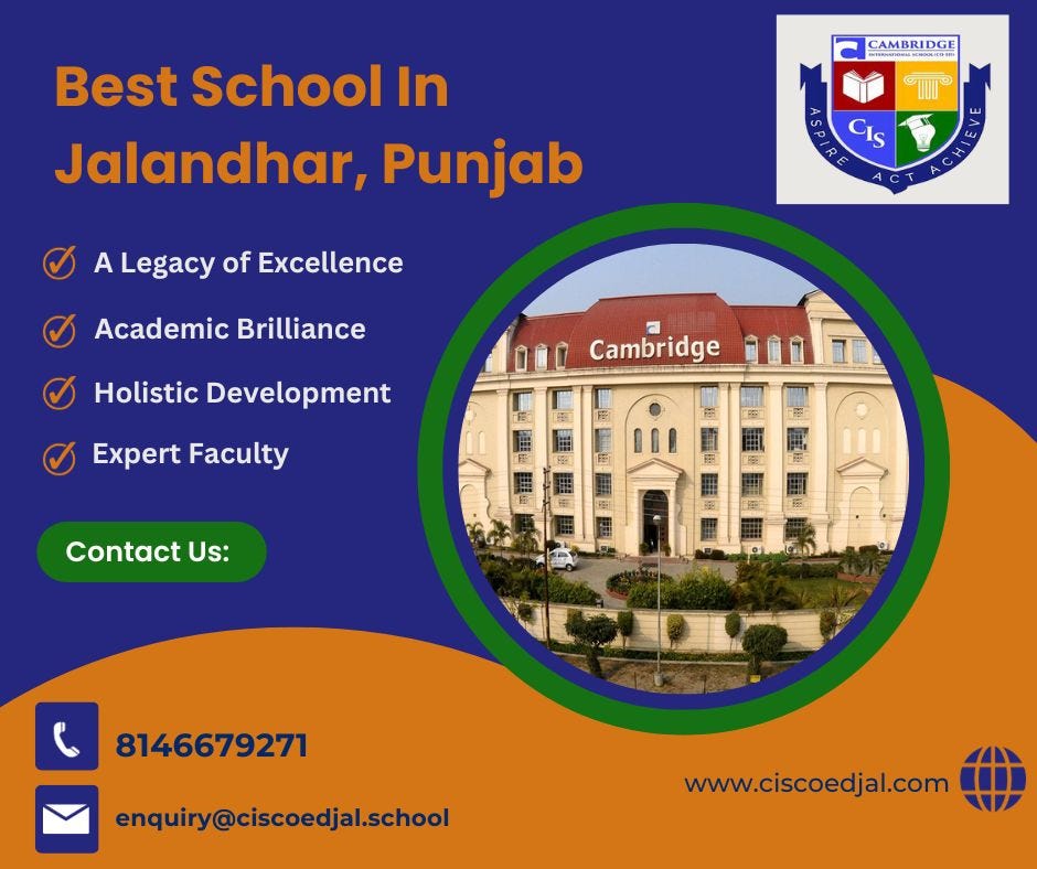 Cambridge International School Coed The Best School in Jalandhar