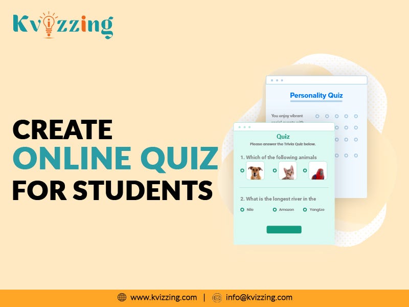 Create Online Quiz for Students Kvizzing Medium