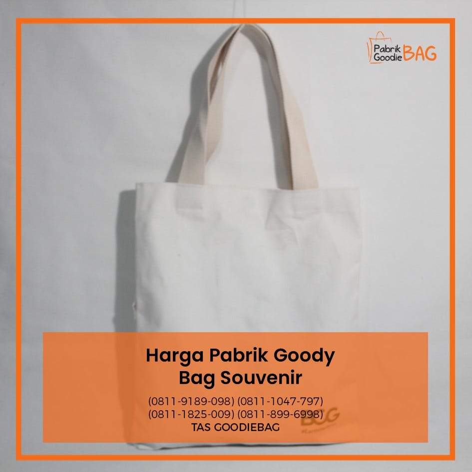 Jual Tas Goodie Bag Nasi Kotak Toko Kain Goody Bag Polos Medium