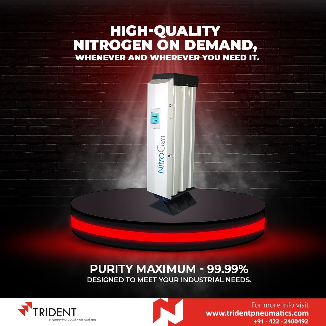 Compressed air nitrogen gas generator Trident Pneumatics Medium