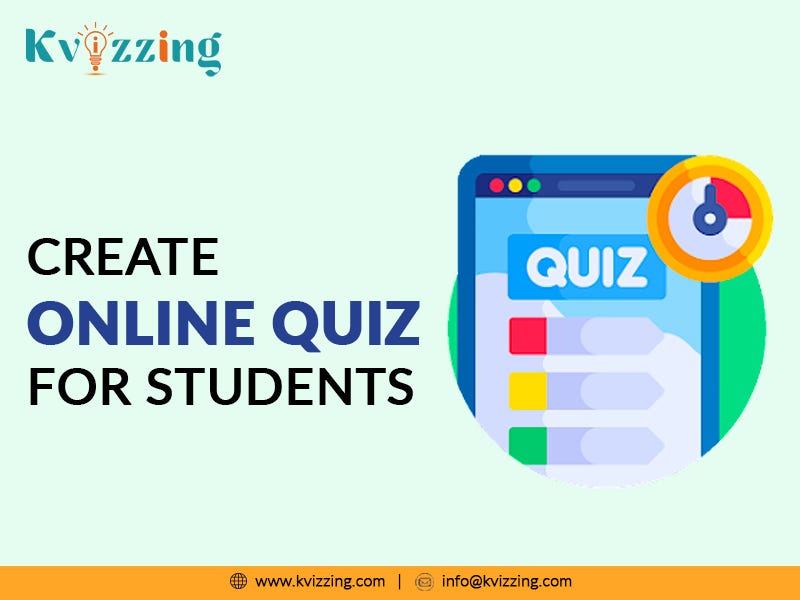 create online quiz for students Kvizzing Medium