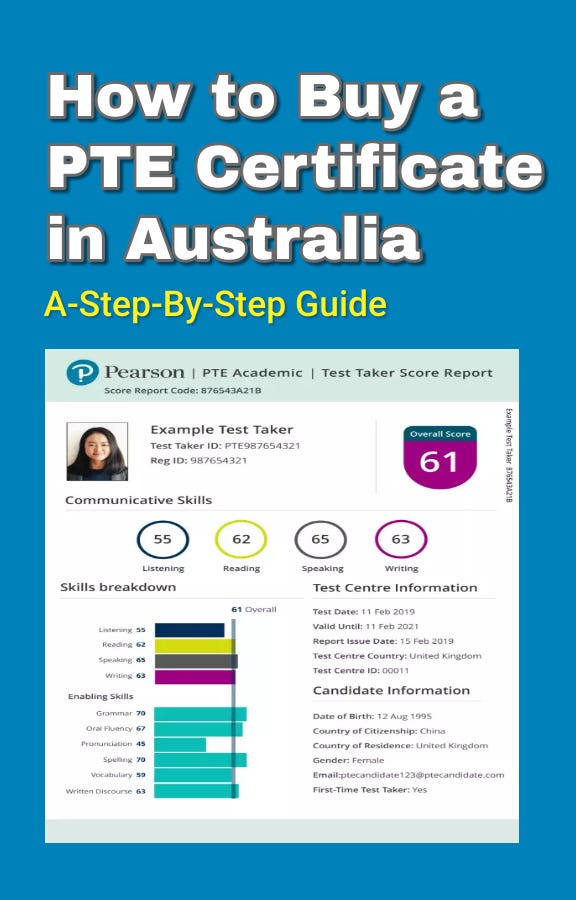 How to Buy a Genuine PTE Certificate Without Exams in 2023 by Genuine