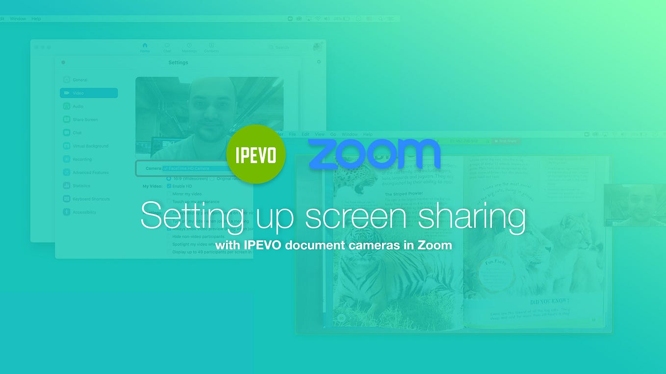 Guide to setting up IPEVO doc cams with Zoom On IPEVO