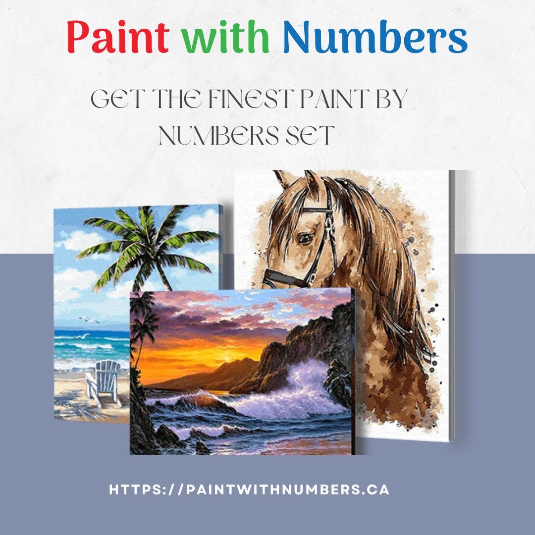 Find The Top Custom PaintbyNumbers Kits in Canada Paints with