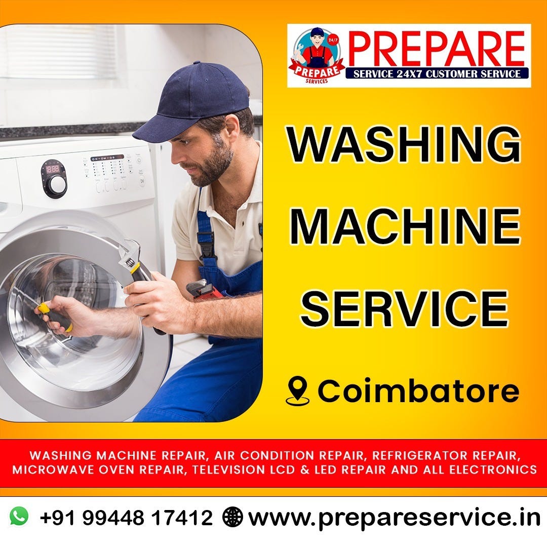 TopRated Washing Machine Repair in Coimbatore by Prepareservice by