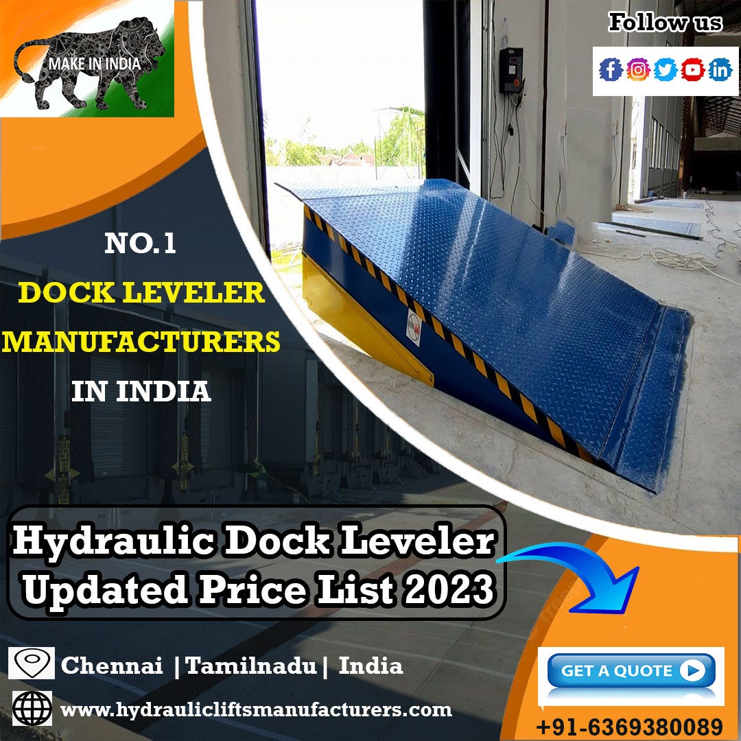 Industrial Loading Dock Leveler Mobile Dock Leveler Manual Hydraulic