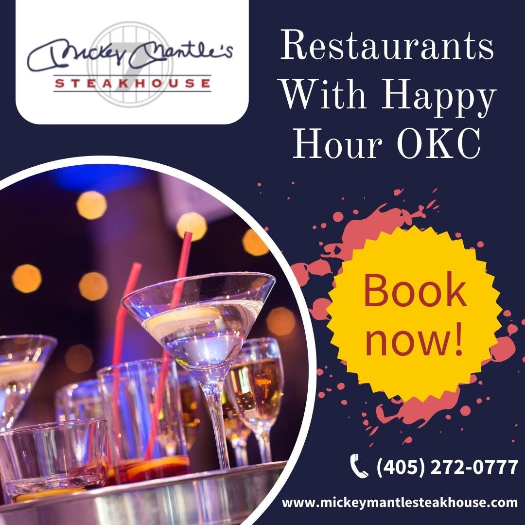 Restaurants With Happy Hour OKC Mickeymantlesteakhouse Medium