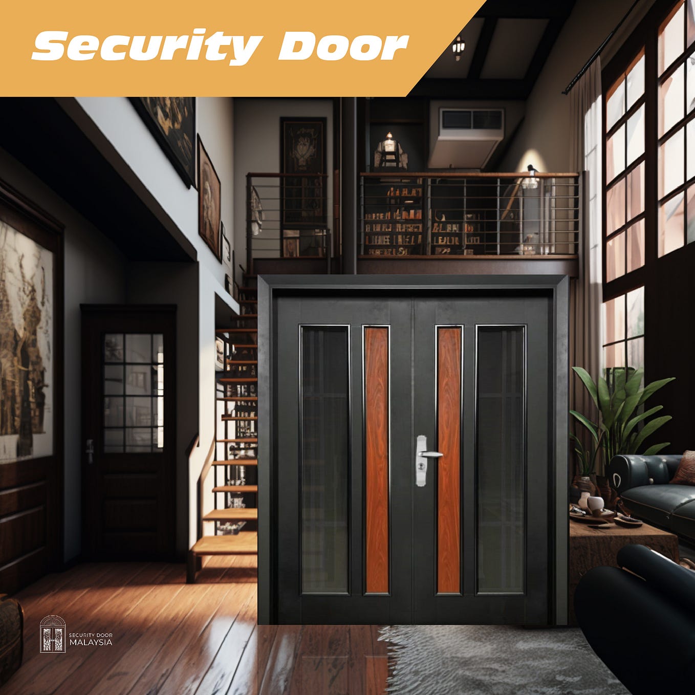 Security Door with 13 Locks. written by Security Door Malaysia by