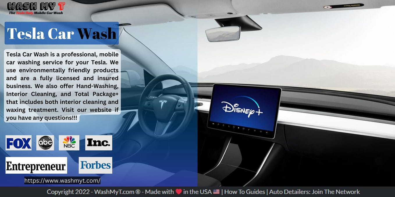 Tesla Car Wash Mode Wash My T Medium