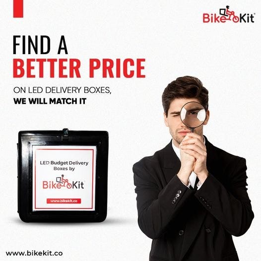 Fiberglass Delivery Box BIKEKIT bike kit Medium