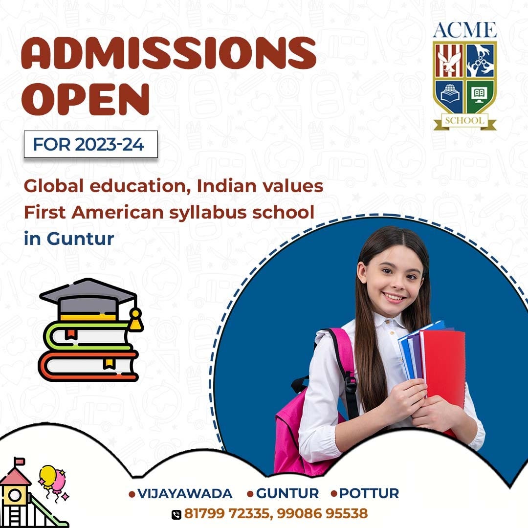 Top 10 Schools in Guntur Acme School Medium