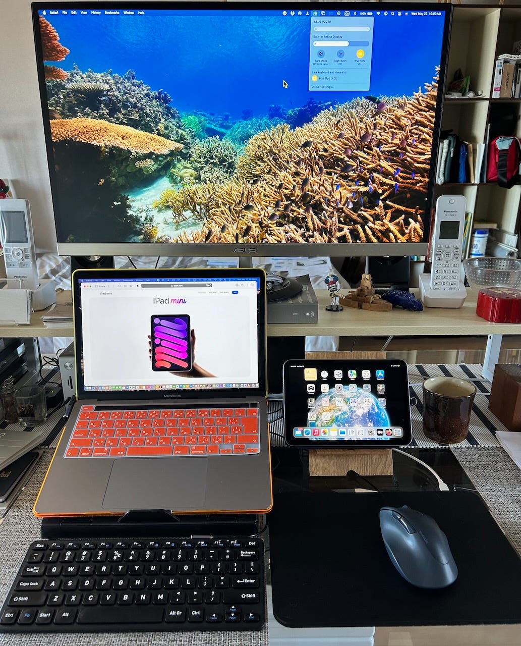 My iPad is my laptop replacement. There is a lot I on it and