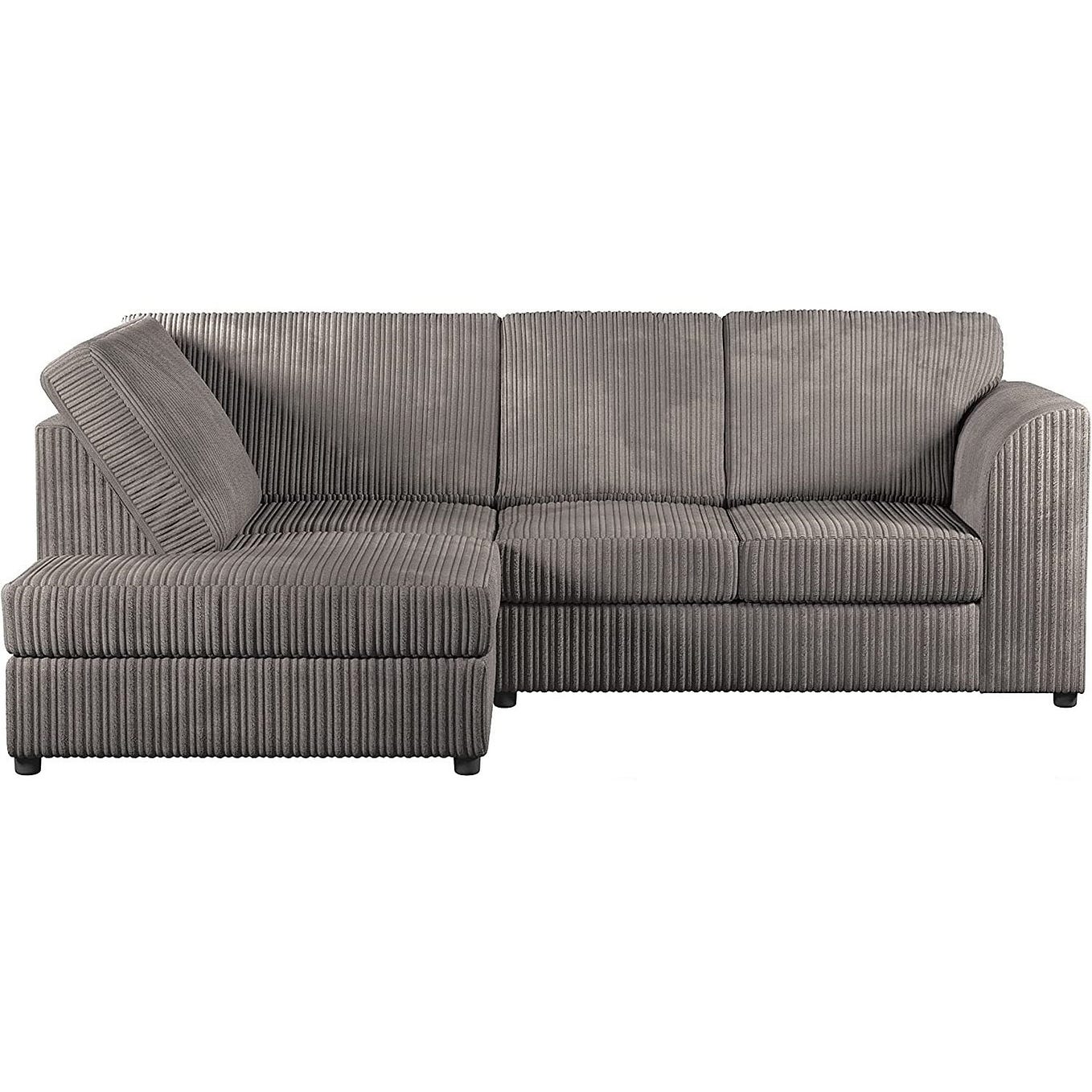 Relax in Style with a Grey Leather Corner Sofa Recliner by