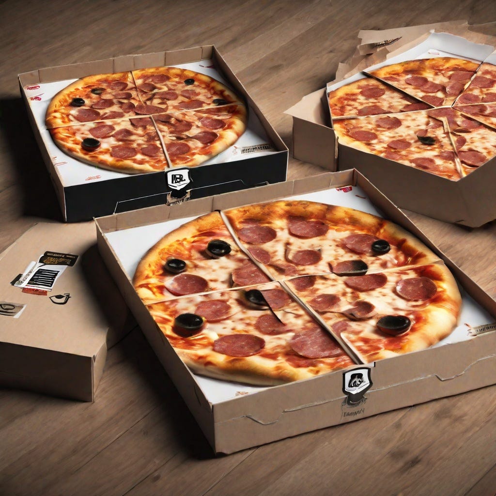 14 inch Pizza Boxes With Dividers Pizzatle Medium
