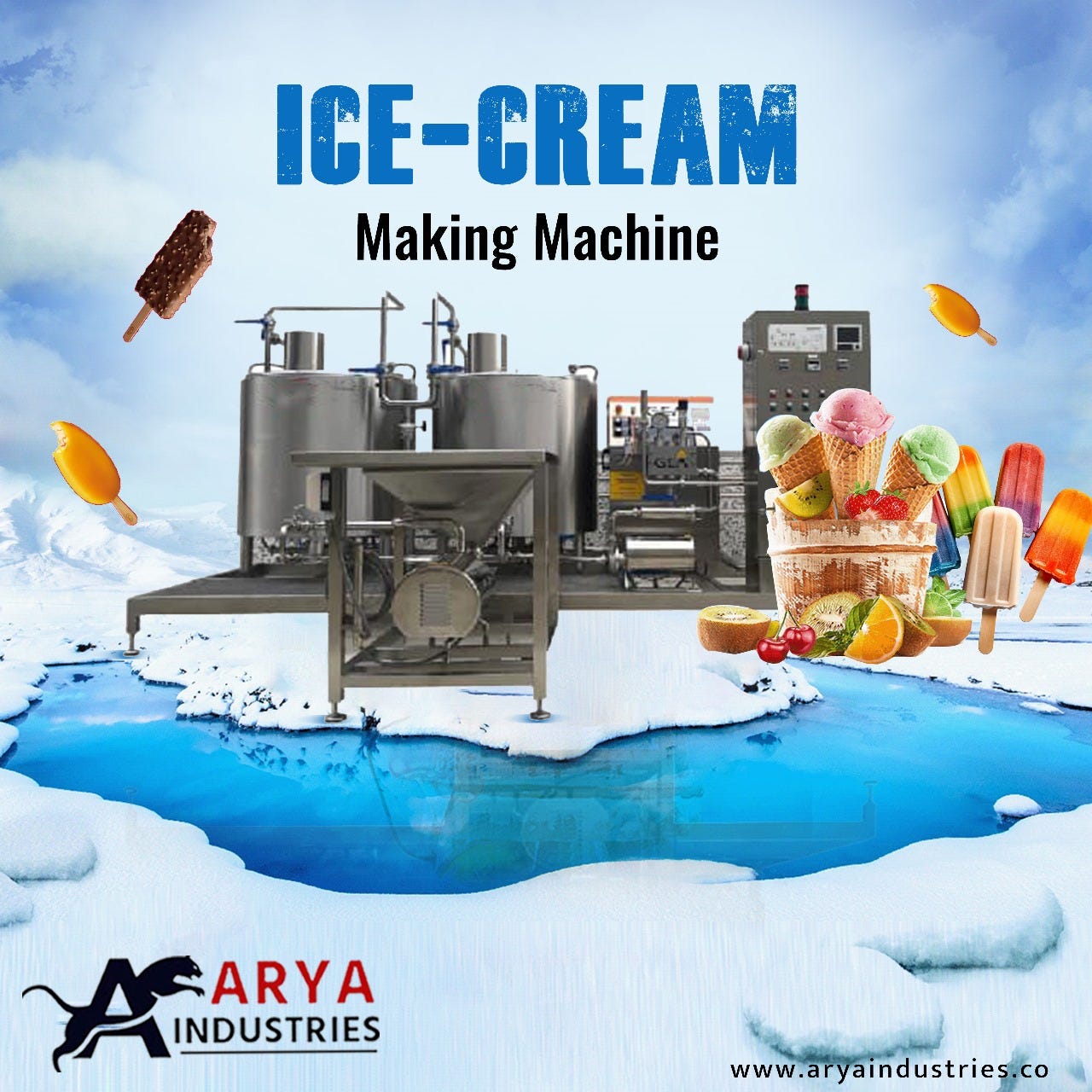 Ice Cream Making Machines Arya Industries by Aryaindus Jul, 2024