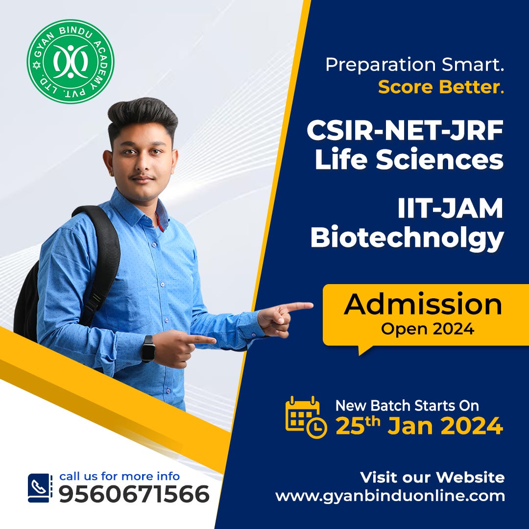 🔥🔥CSIR NET JRF Life Sciences Join Our New Batch🔥🔥 Gyan Bindu Online