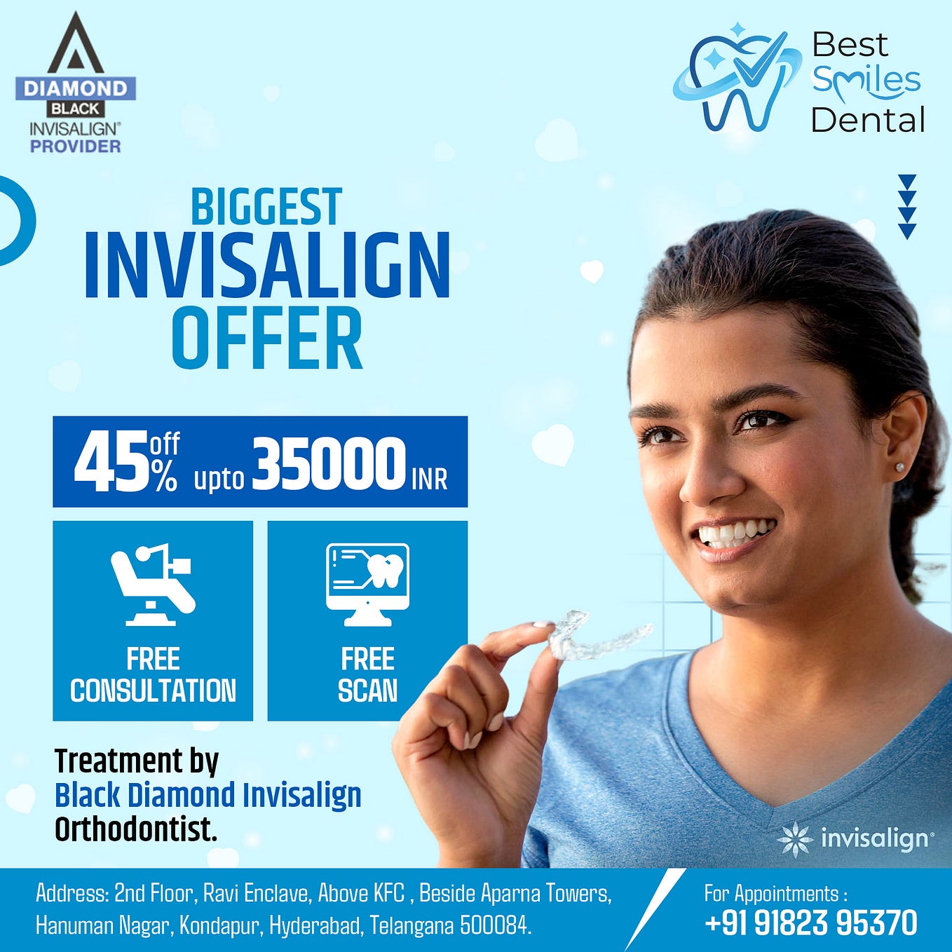 Invisalign Braces in Hyderabad Best Smiles Dental