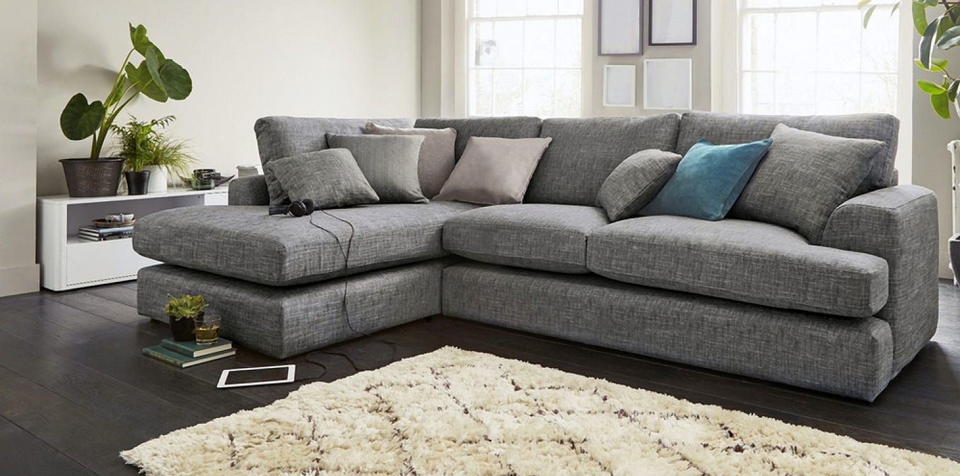 How Does the Corner Sofa Dark Grey Add Sophistication to Your Living