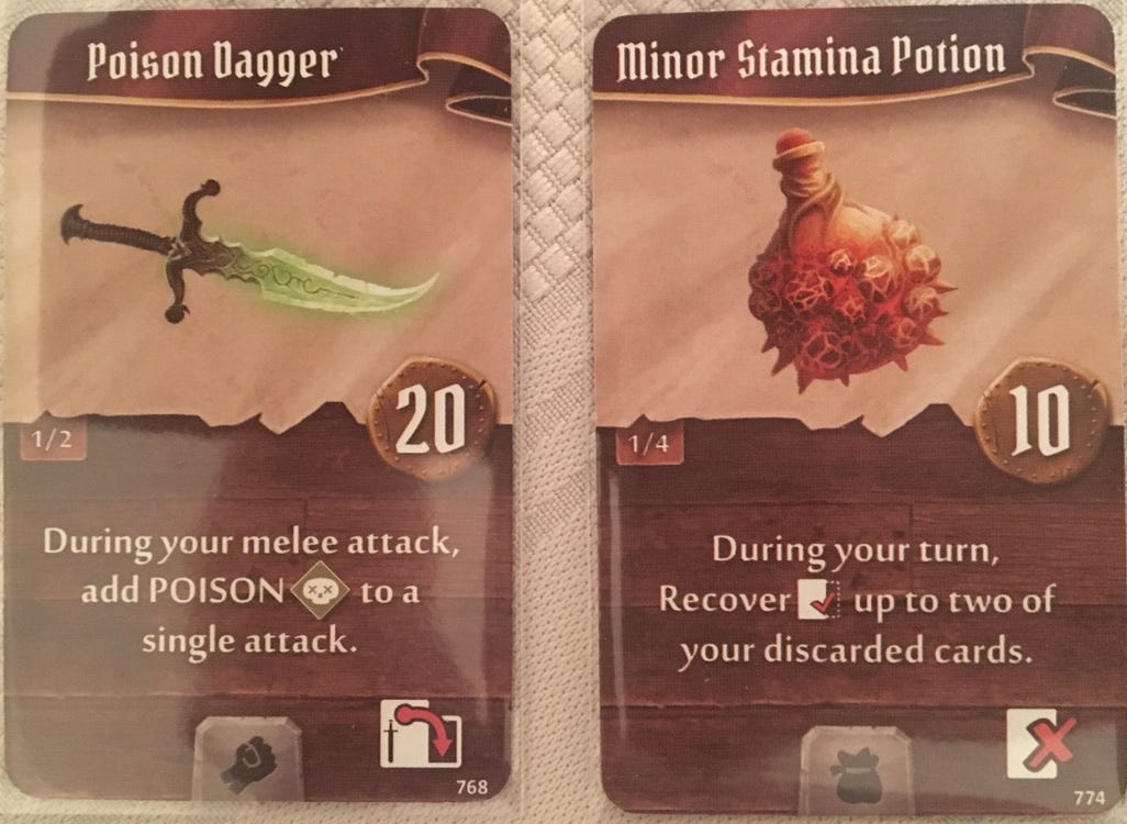 Gloomhaven Supply. Evolving list based on prosperity level… by Craig