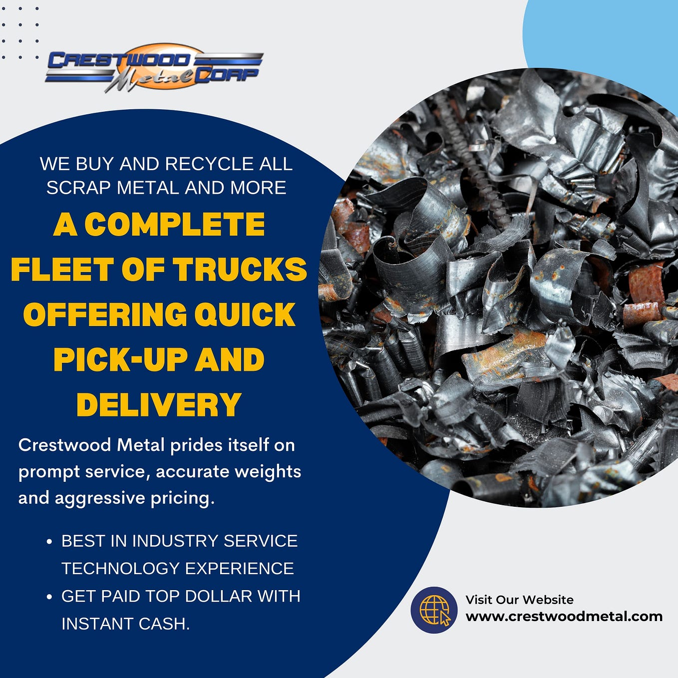 Scrap Metal Recycling. Crestwood Metal Corp. 1100 Lincoln… by