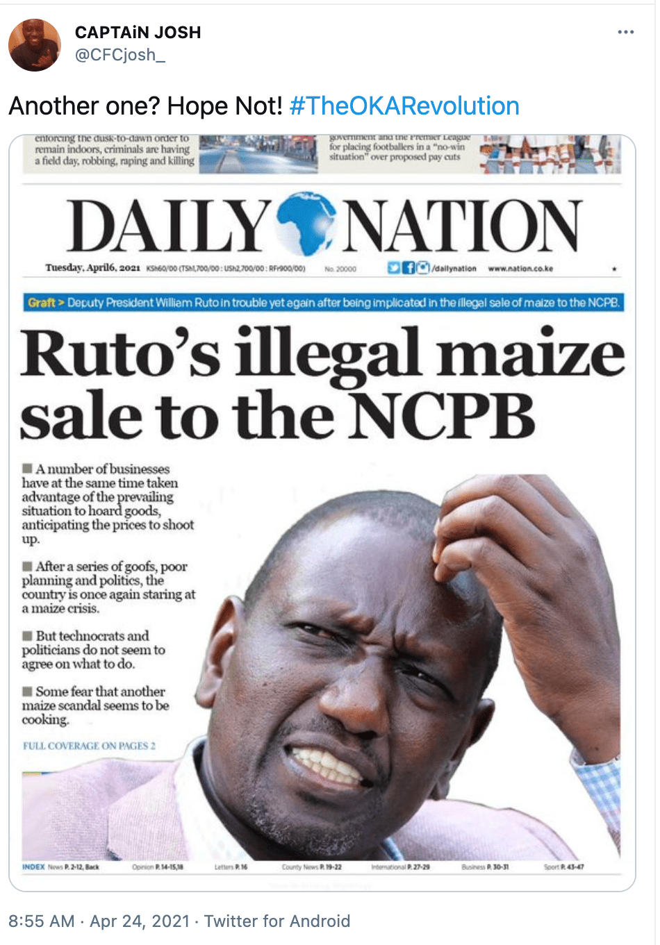 Daily Nation News Paper Today Sale