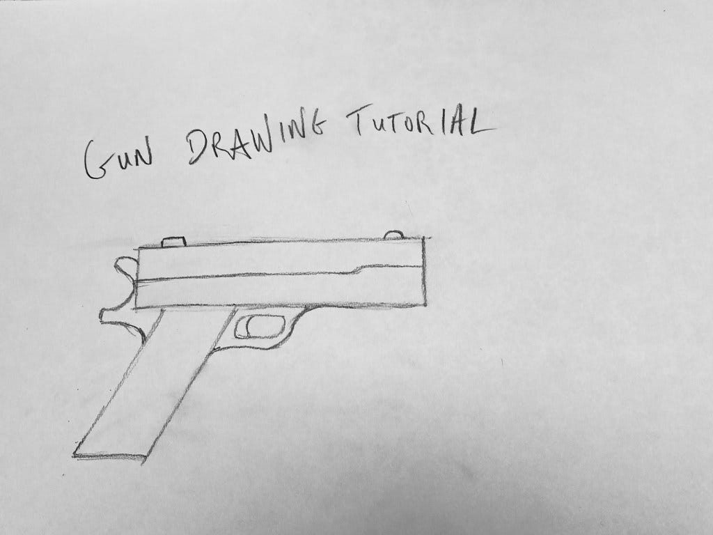 12+ Gun Easy Drawing MariclareEmie
