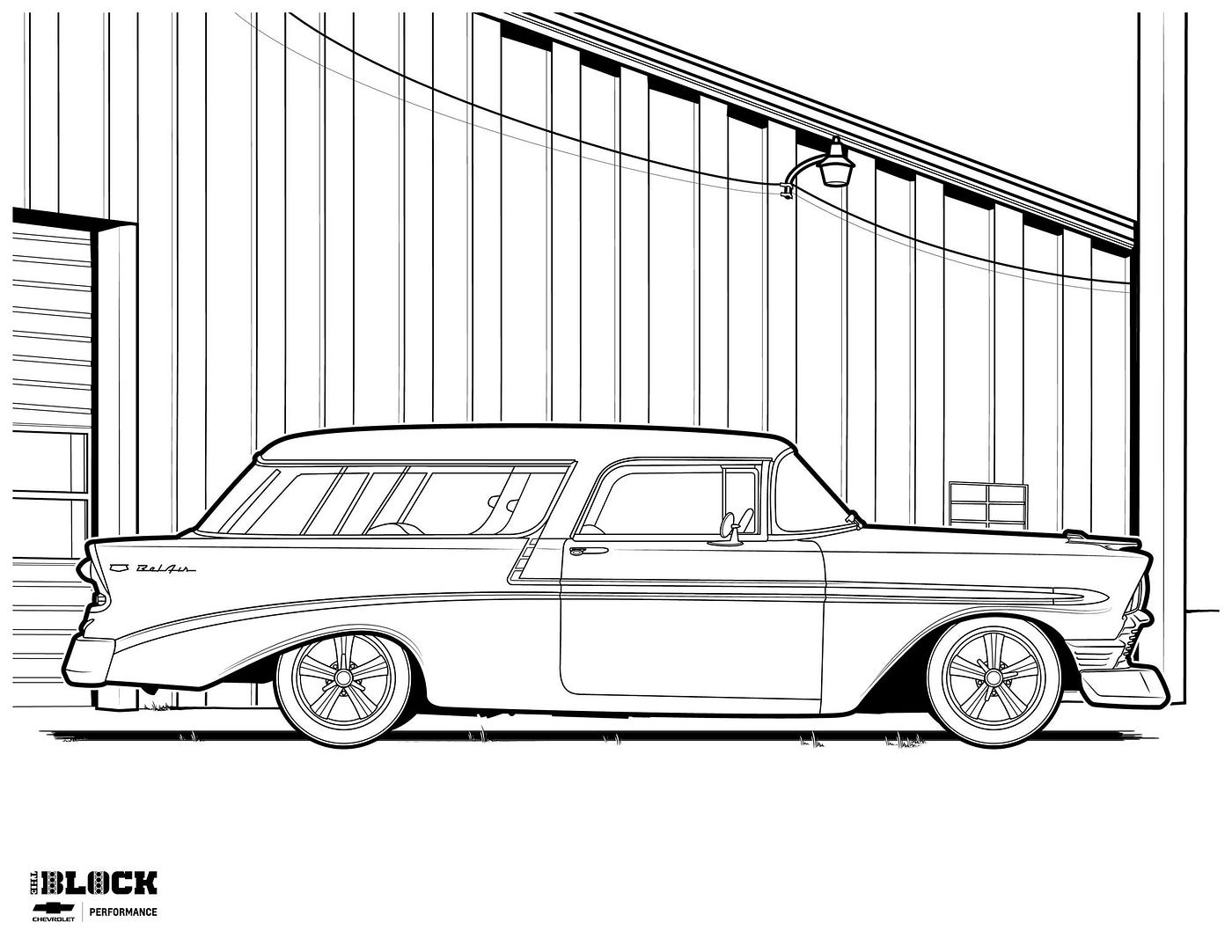 Chevy Car Coloring Pages