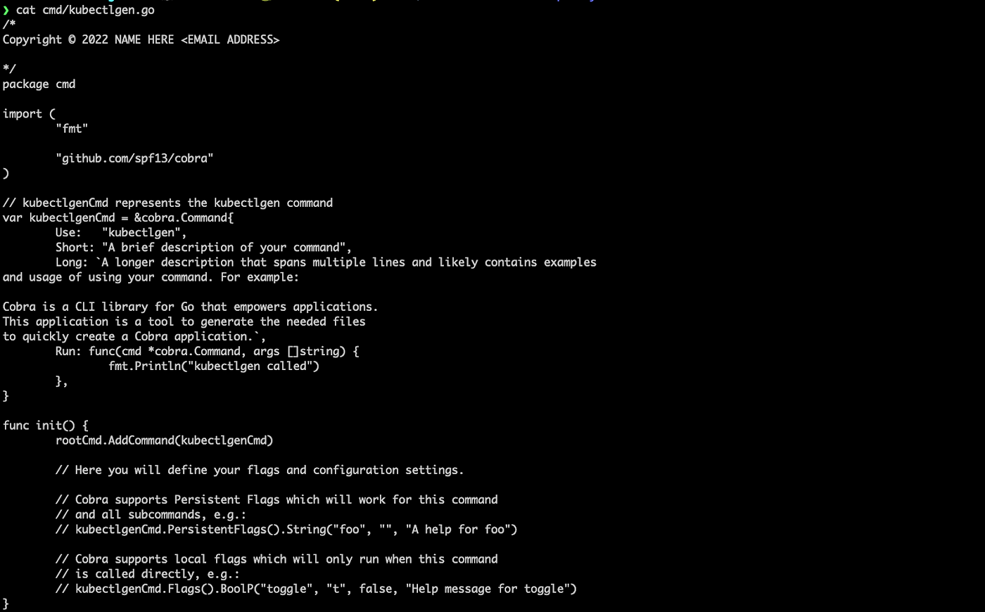 Cobra Golang Flags Collection Online