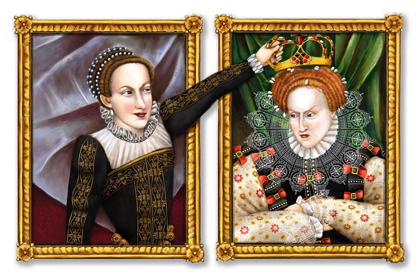 Mary Queen Of Scots And Elizabeth 1