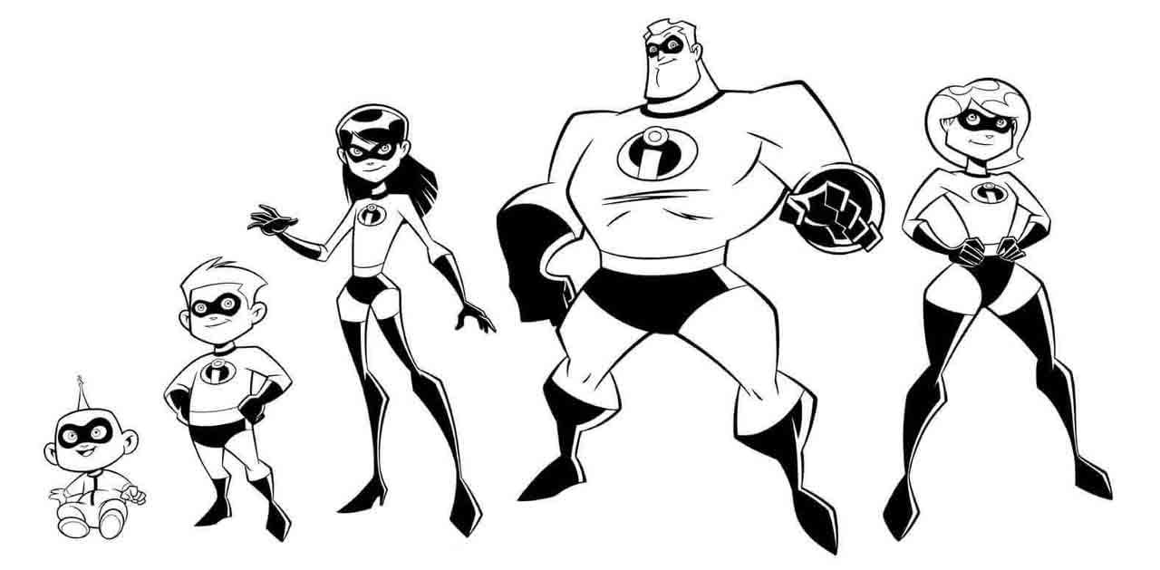 Details 85 newest the incredibles coloring pages , free to print and