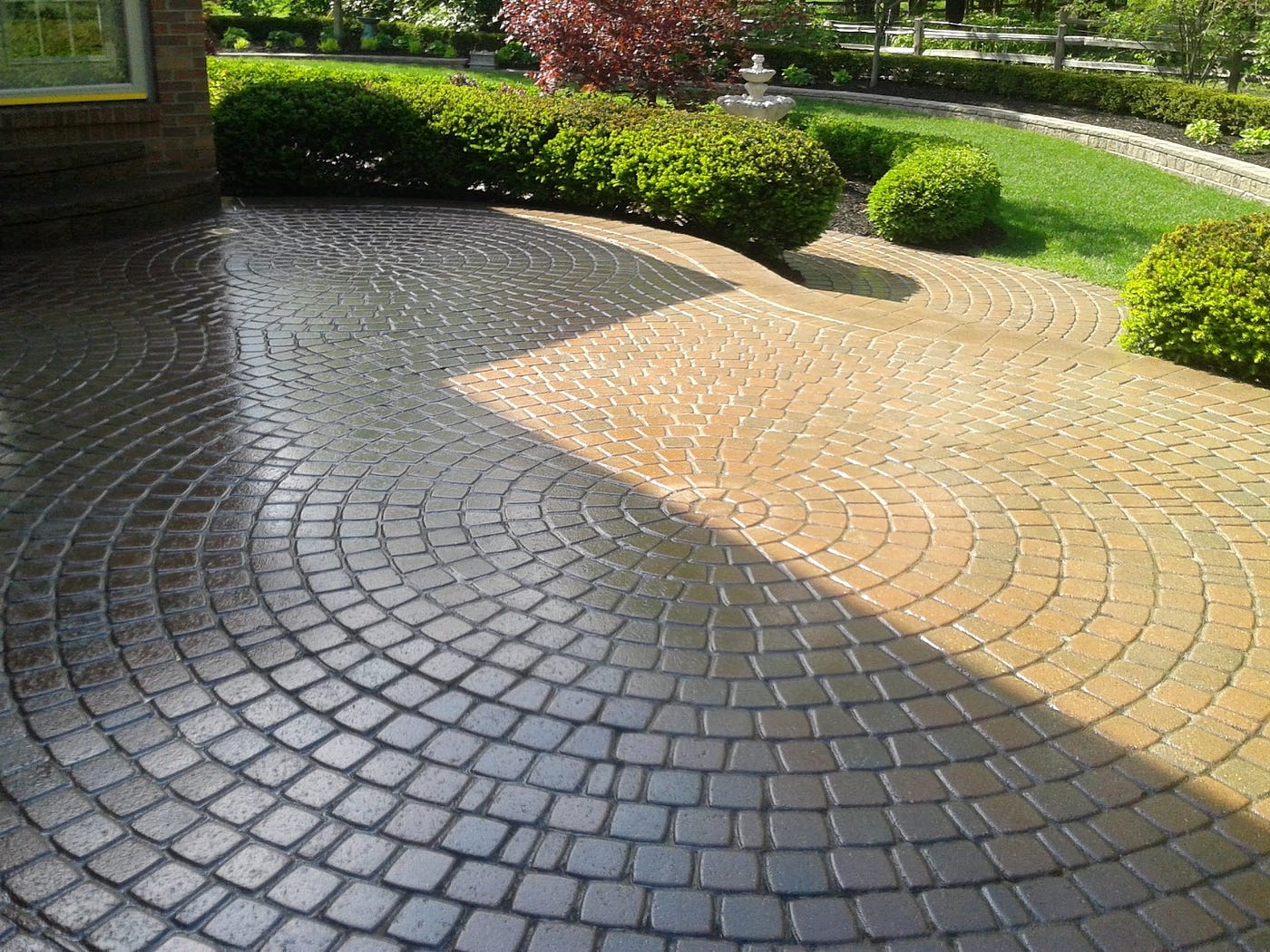 Before And After Wet Look Paver Sealer