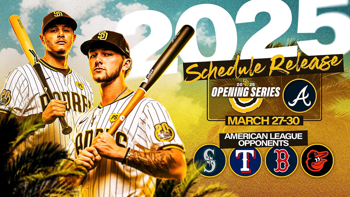 San Diego Padres Release 2025 Schedule by FriarWire FriarWire San Diego Padres Release 2025 Schedule by FriarWire FriarWire
