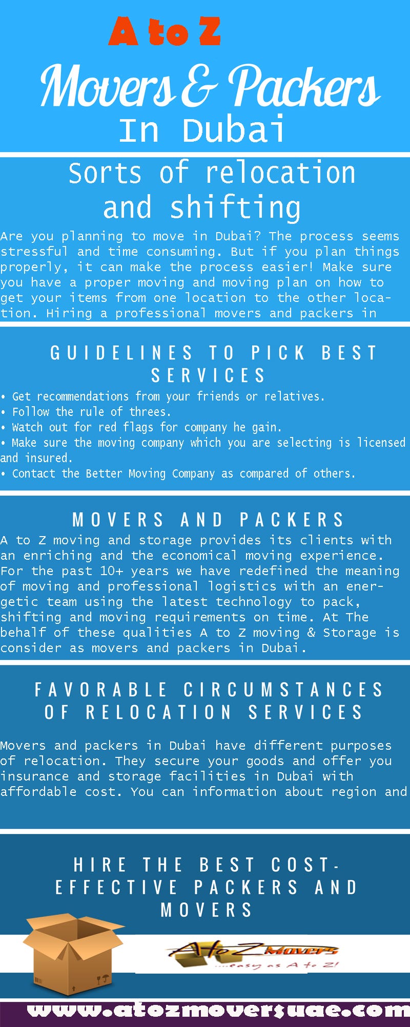 A to Z Movers and packers Dubai