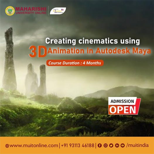 Learn Advanced 3D Animation Courses Online Maharishi University