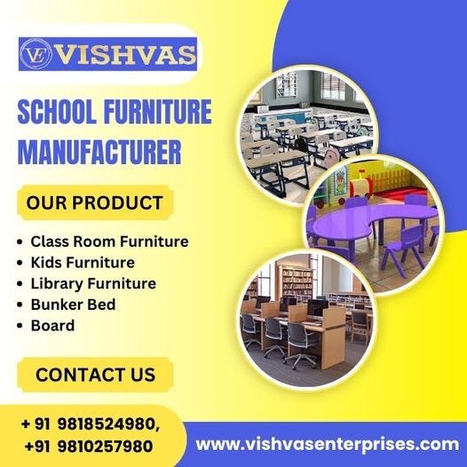 Enhance your school classroom furniture with Vishwas Enterprises
