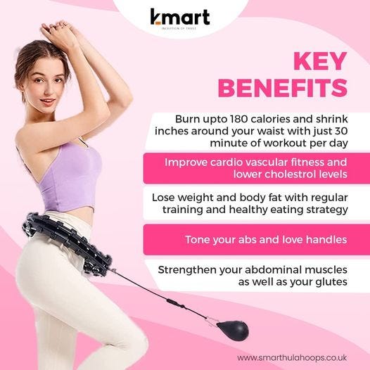Weighted hula hoop uk KMart Limited by KMart Limited Medium